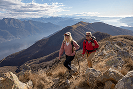 Couple hiking